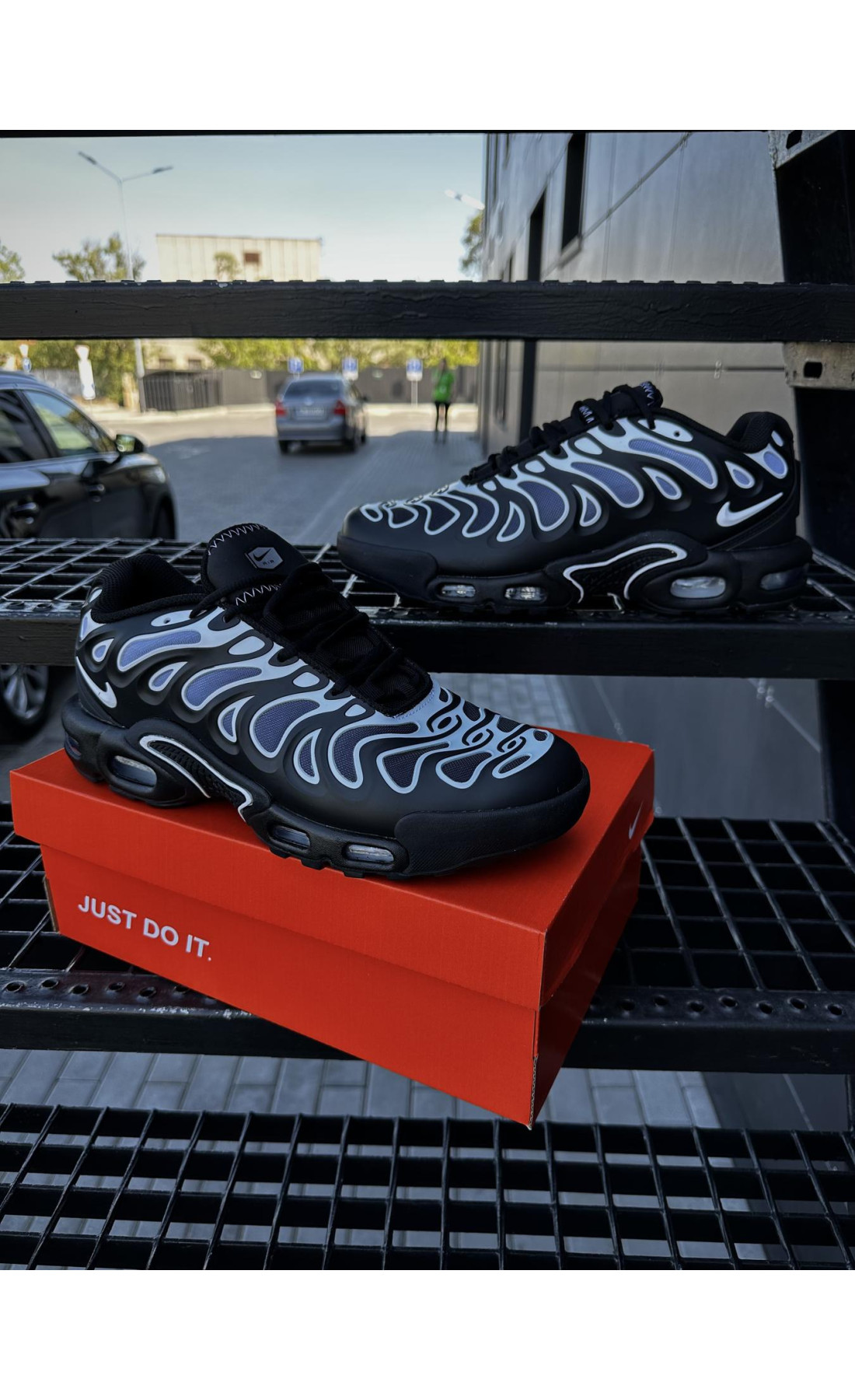 Чоловічі кросівки  Кросівки nike air tn plus drift (black & gr blue) (1268-10)