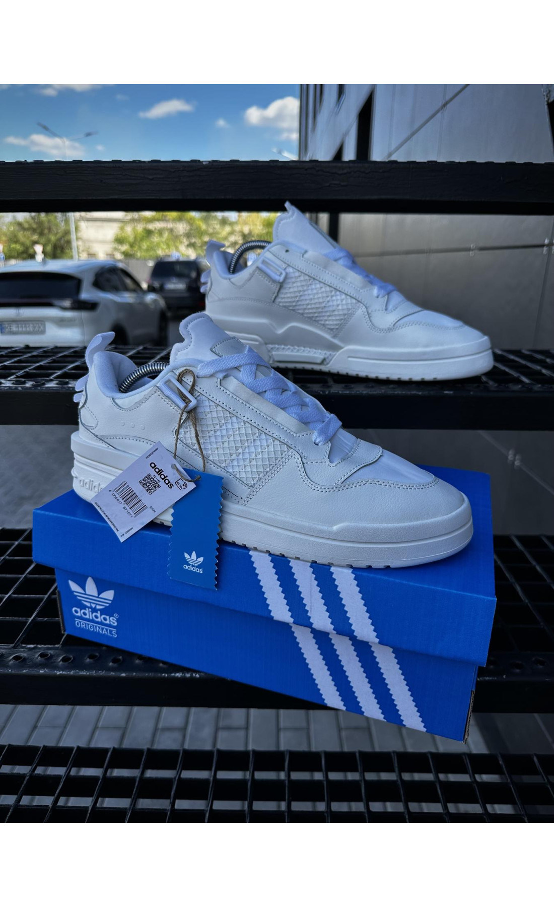 Чоловічі кросівки  Кросівки adidas forum ie (all white) (3210-6)