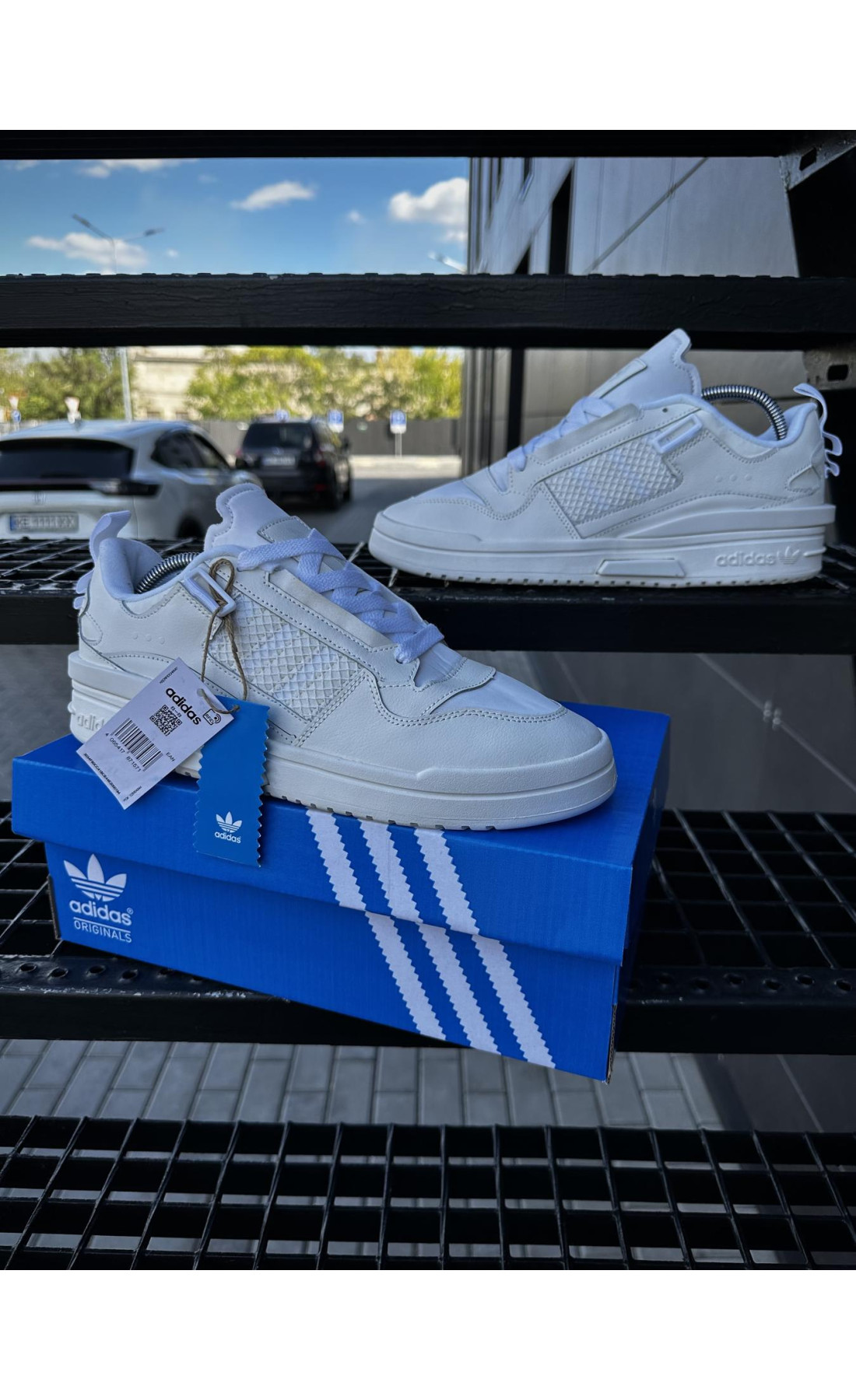 Чоловічі кросівки  Кросівки adidas forum ie (all white) (3210-6)