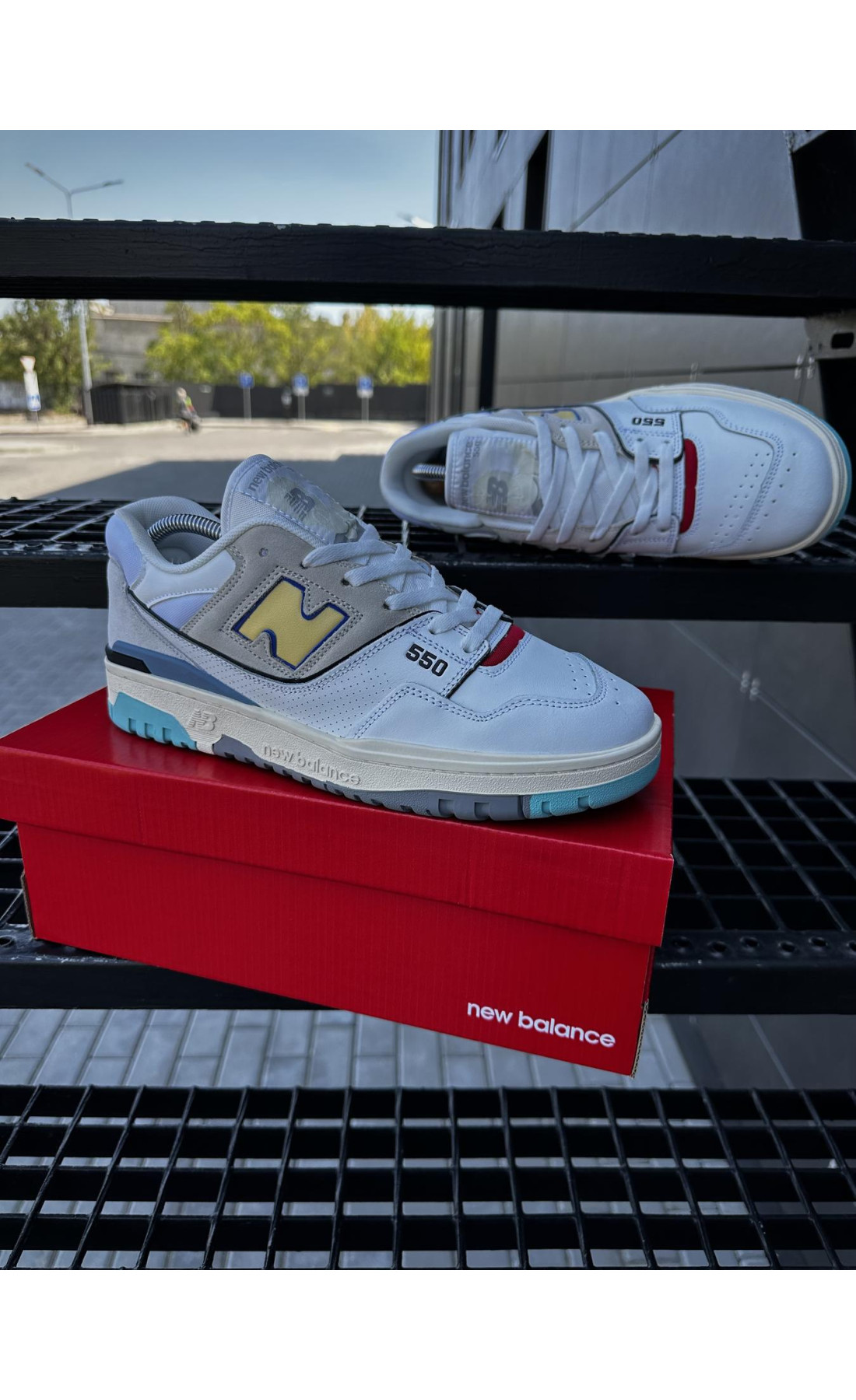 Чоловічі кросівки  Кросівки new balance (light color) (550-7)