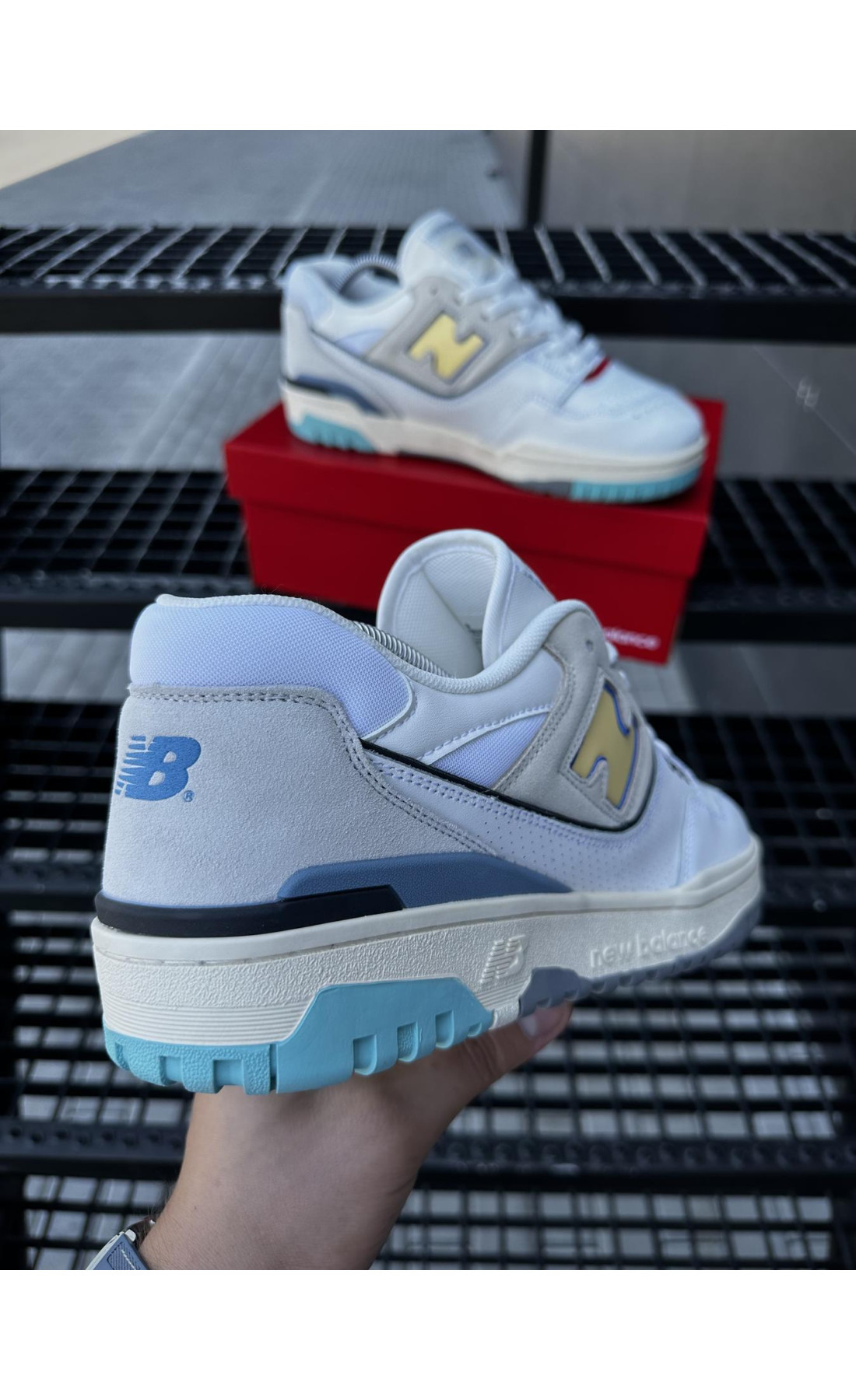 Чоловічі кросівки  Кросівки new balance (light color) (550-7)