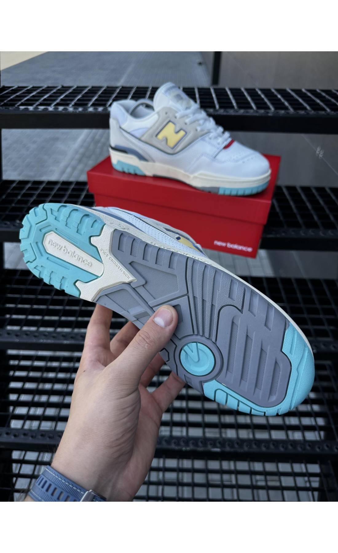 Чоловічі кросівки  Кросівки new balance (light color) (550-7)