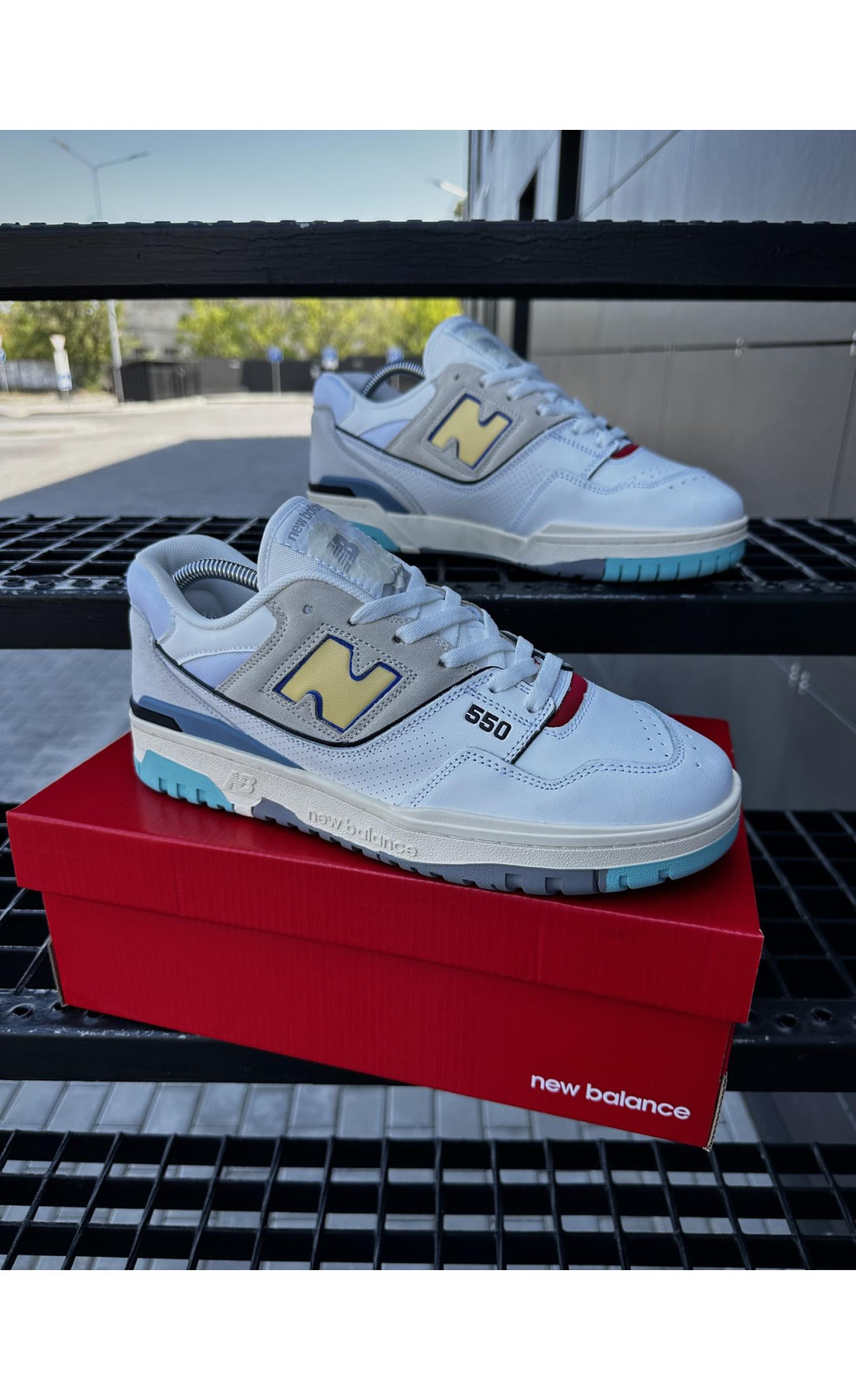 Чоловічі кросівки  Кросівки new balance (light color) (550-7)