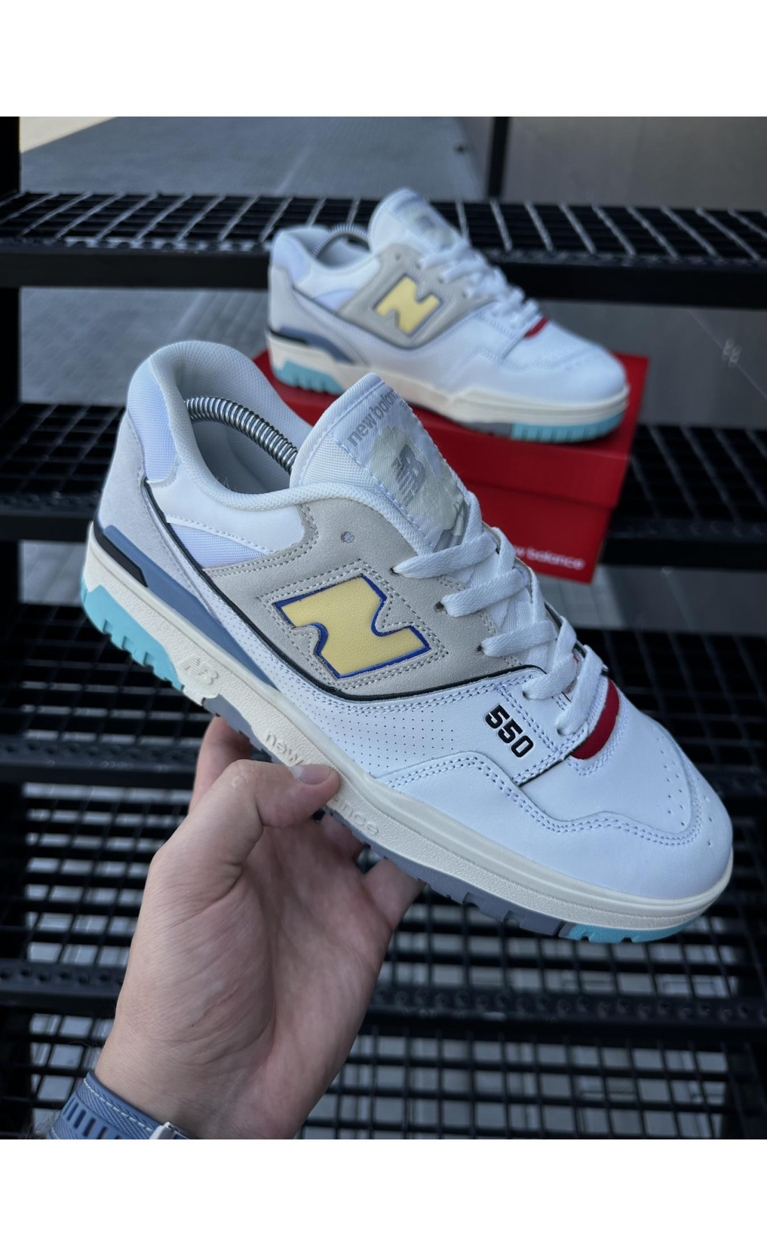 Чоловічі кросівки  Кросівки new balance (light color) (550-7)