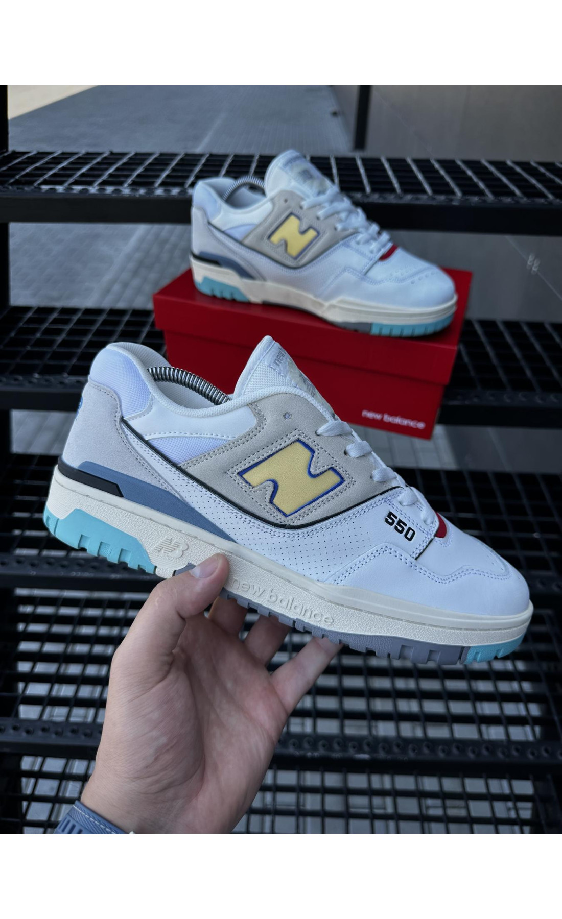 Чоловічі кросівки  Кросівки new balance (light color) (550-7)