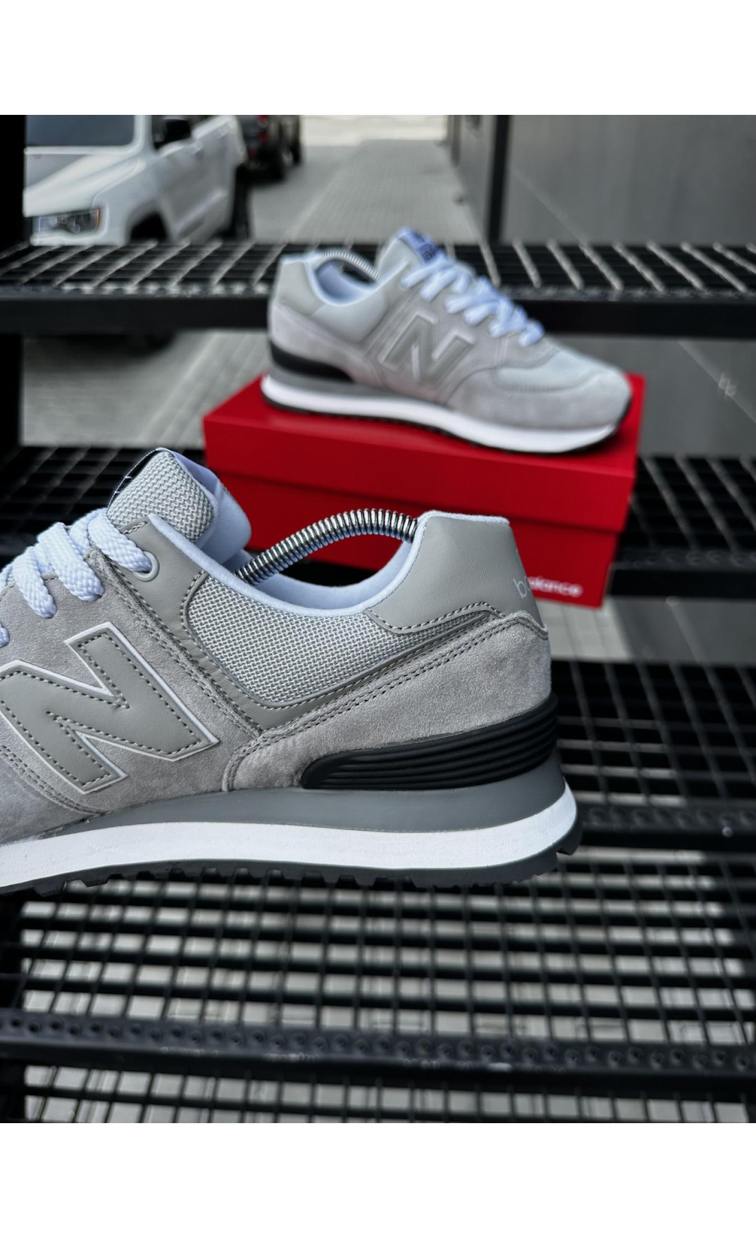 Чоловічі кросівки  Кросівки new balance classic (світло сірі) (5553-1)