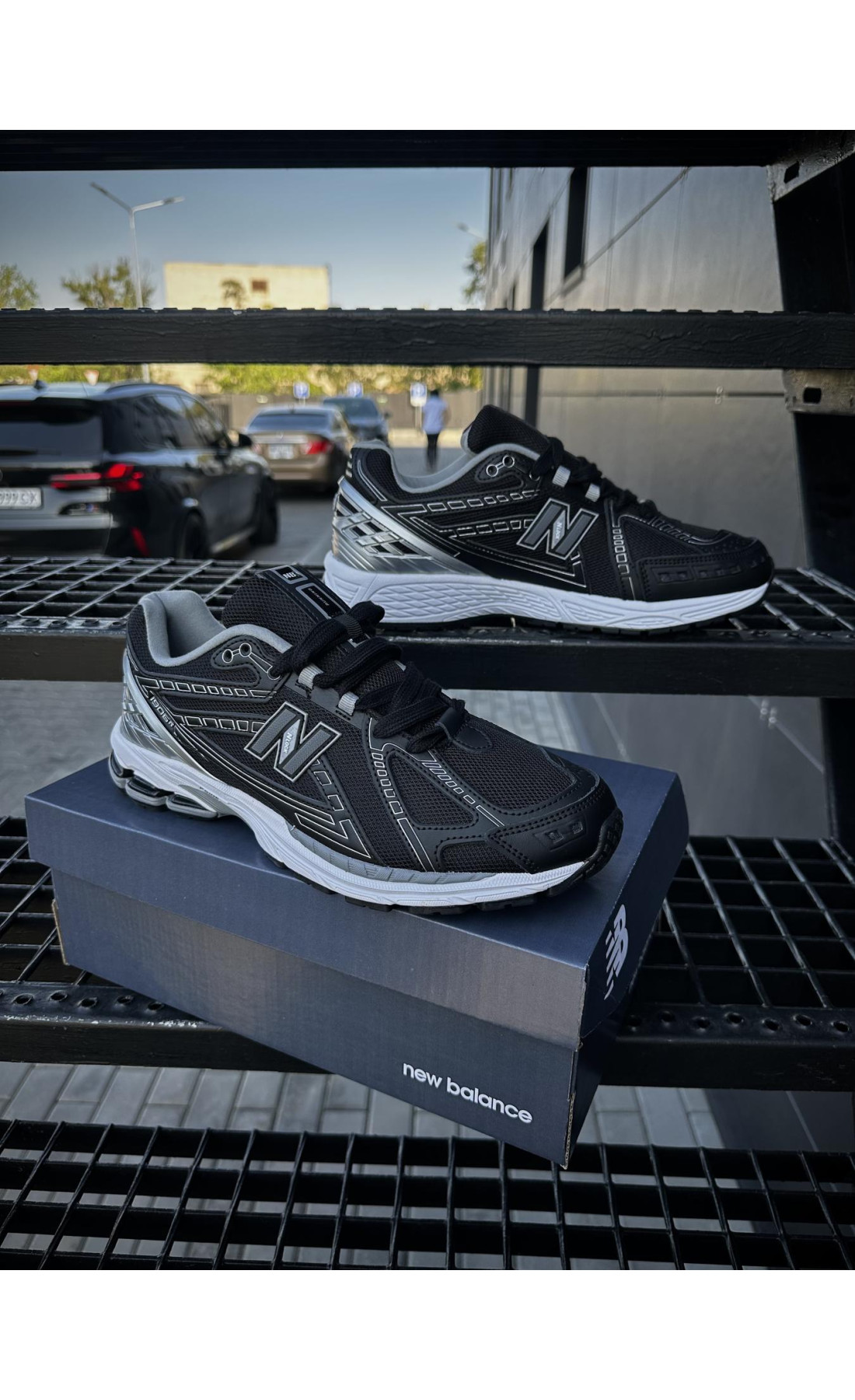 Чоловічі кросівки  Кросівки new balance r (чорні) (5557-5)