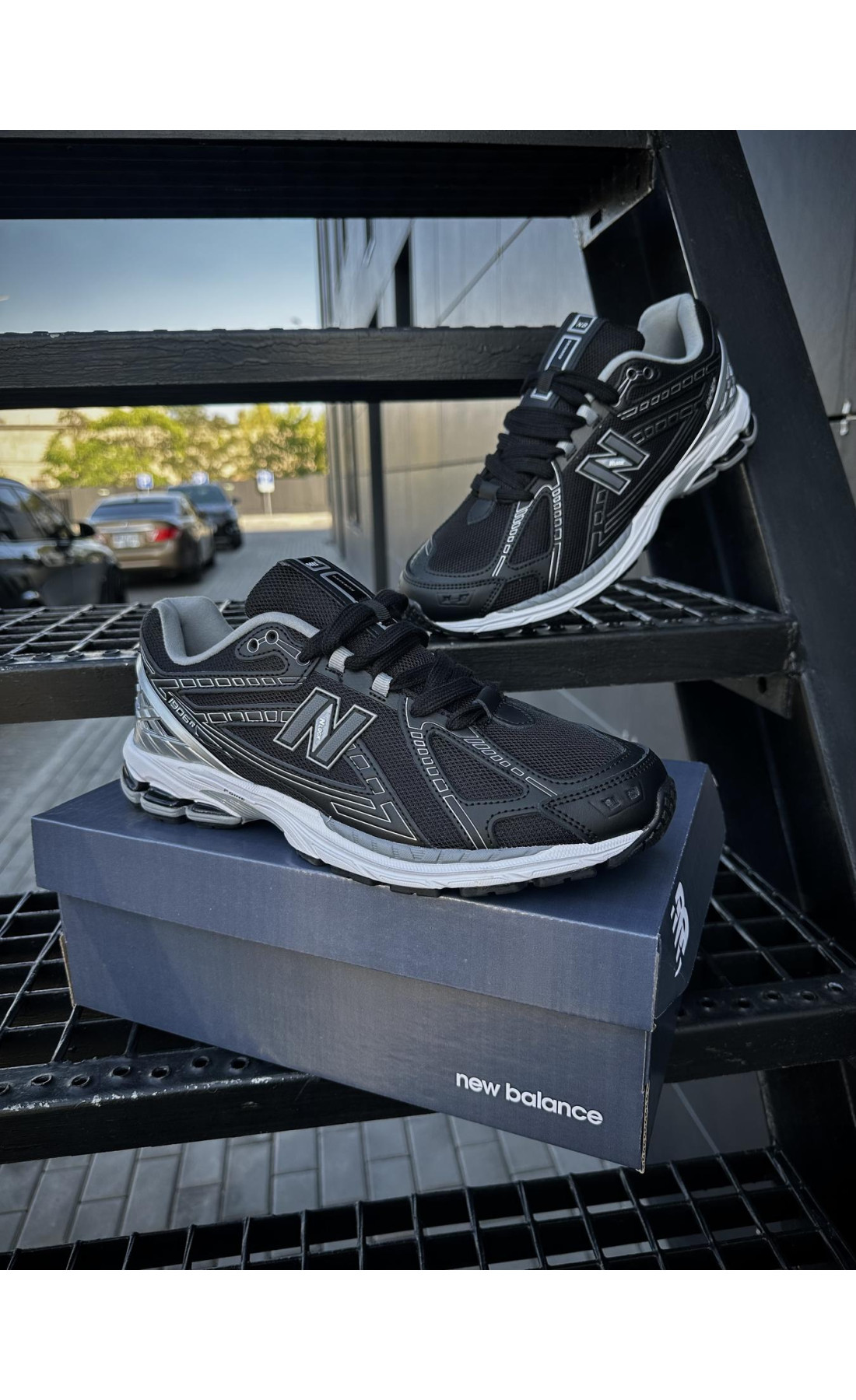 Чоловічі кросівки  Кросівки new balance r (чорні) (5557-5)