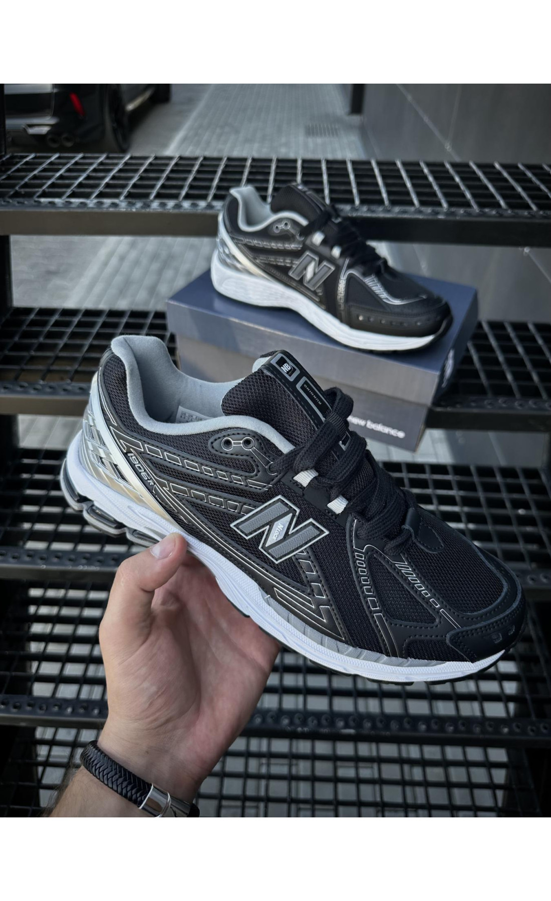 Чоловічі кросівки  Кросівки new balance r (чорні) (5557-5)