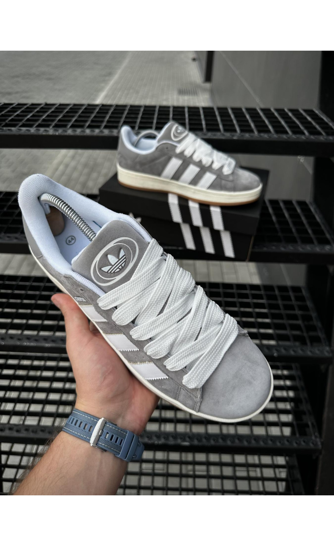 Чоловічі кросівки  Кросівки adidas campus (dark gray) (5503-2)