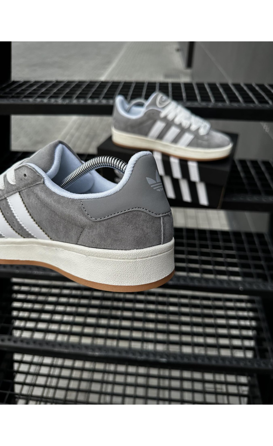 Чоловічі кросівки  Кросівки adidas campus (dark gray) (5503-2)