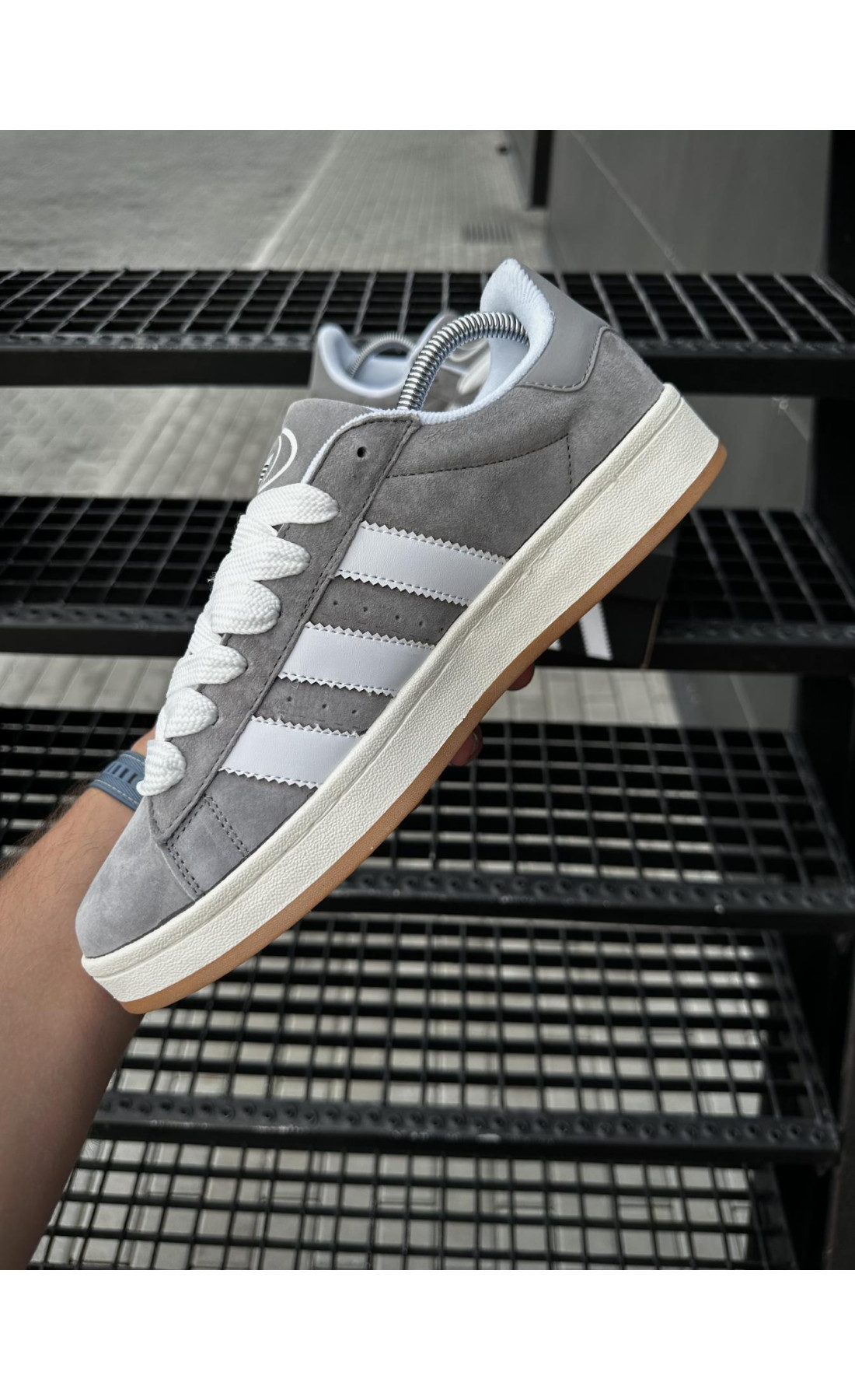 Чоловічі кросівки  Кросівки adidas campus (dark gray) (5503-2)