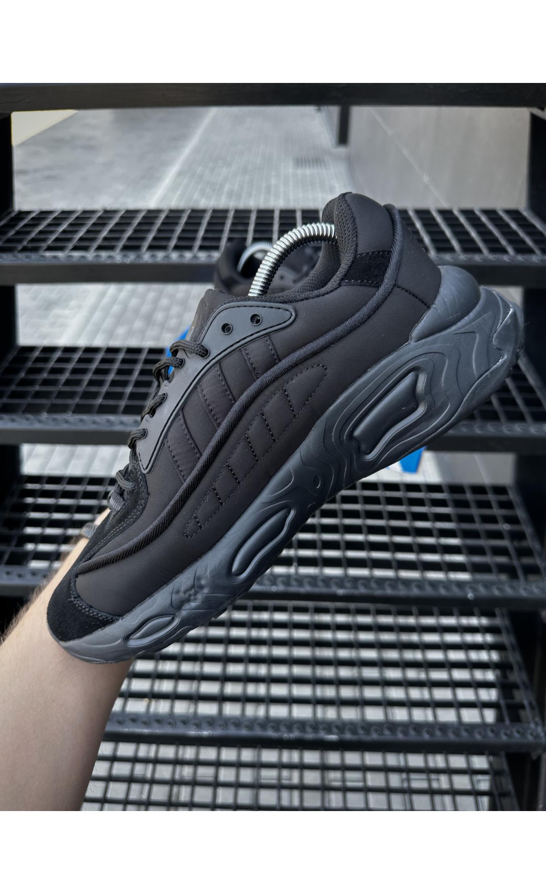 Чоловічі кросівки  Кросівки adidas oznova (чорні) cordura (2547-1)