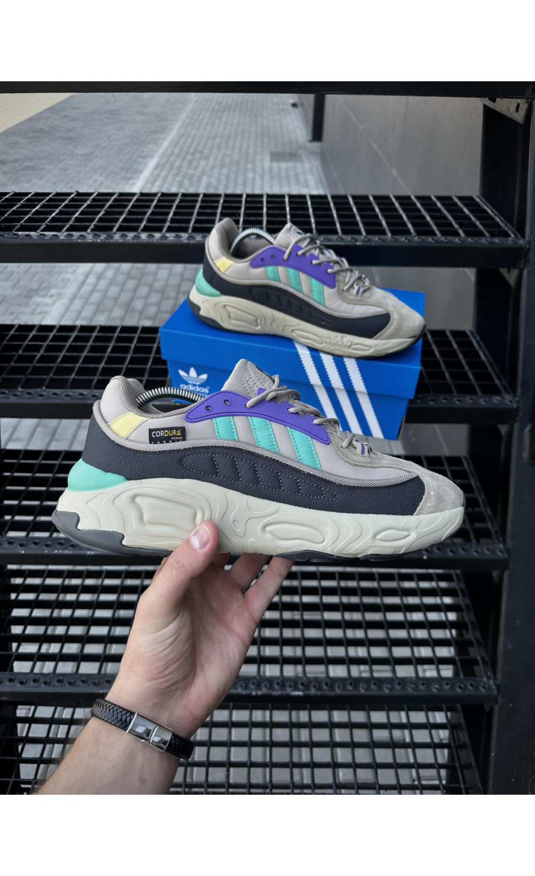 Чоловічі кросівки  Кросівки adidas oznova (beige) cordura (2547-9)