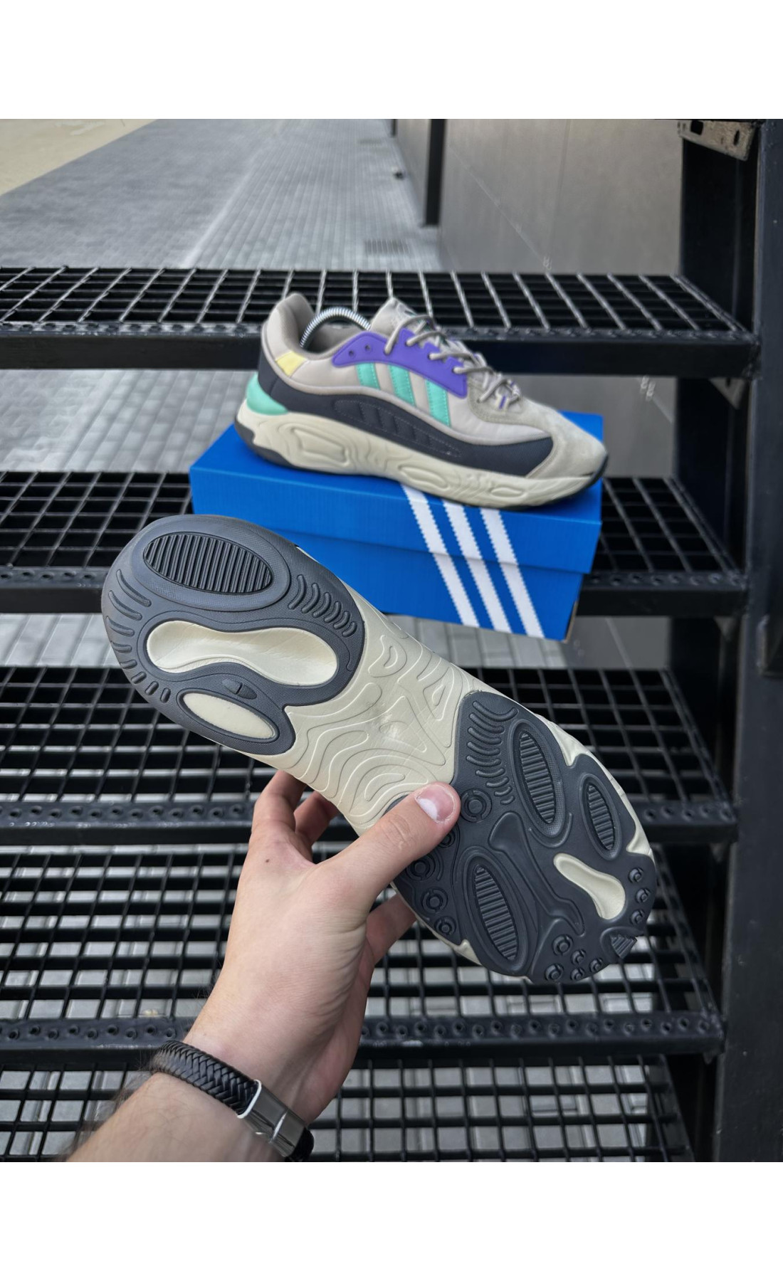 Чоловічі кросівки  Кросівки adidas oznova (beige) cordura (2547-9)