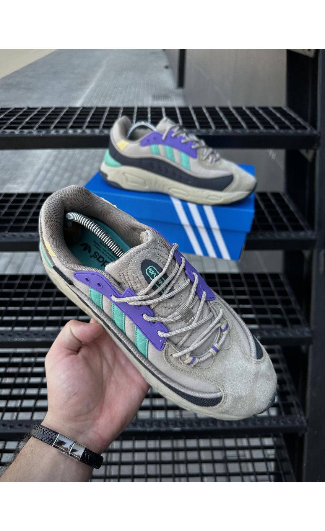 Чоловічі кросівки  Кросівки adidas oznova (beige) cordura (2547-9)