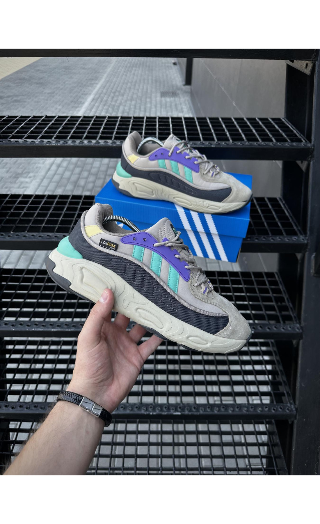 Чоловічі кросівки  Кросівки adidas oznova (beige) cordura (2547-9)