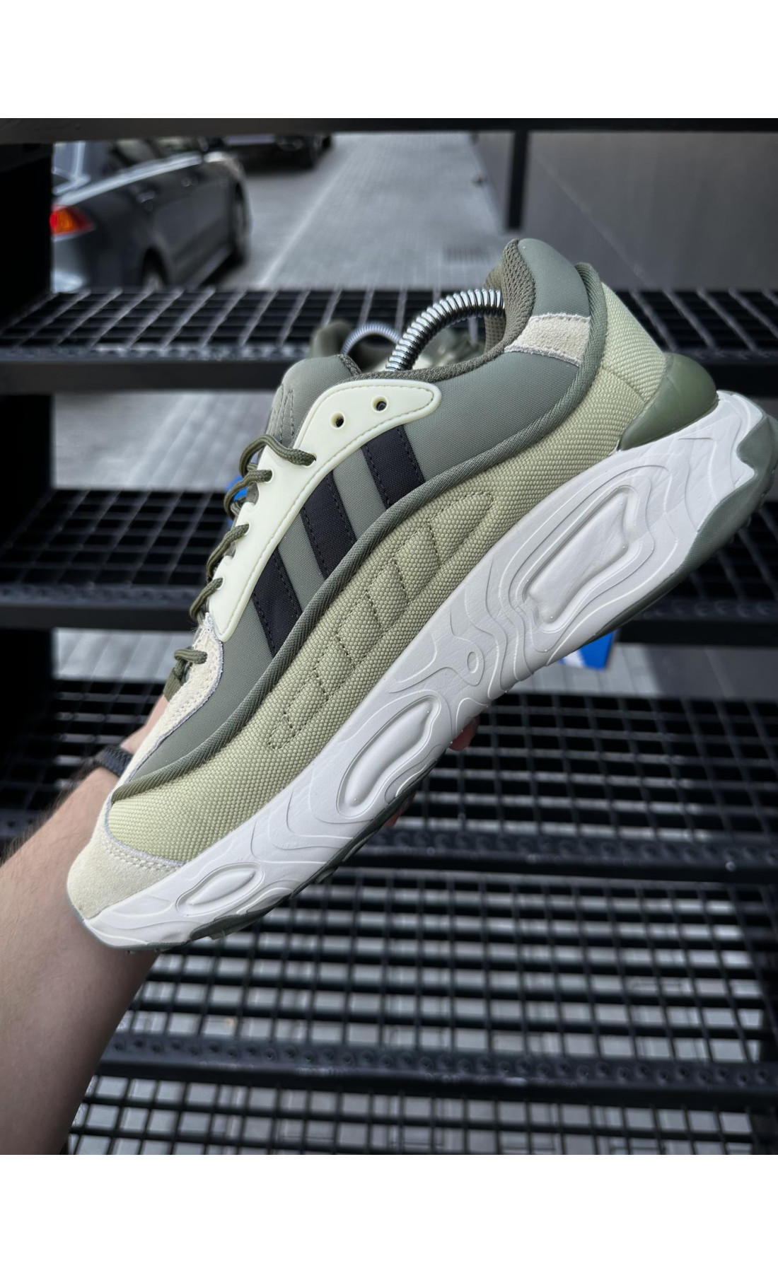 Чоловічі кросівки  Кросівки adidas oznova (хакі) cordura (2547-6)