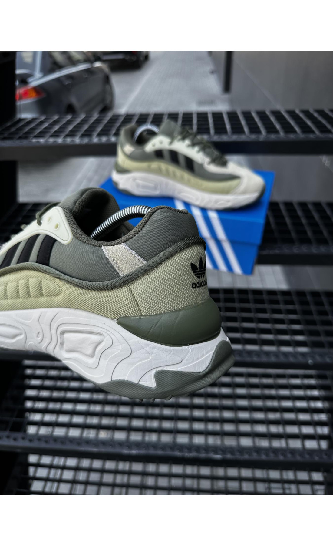 Чоловічі кросівки  Кросівки adidas oznova (хакі) cordura (2547-6)