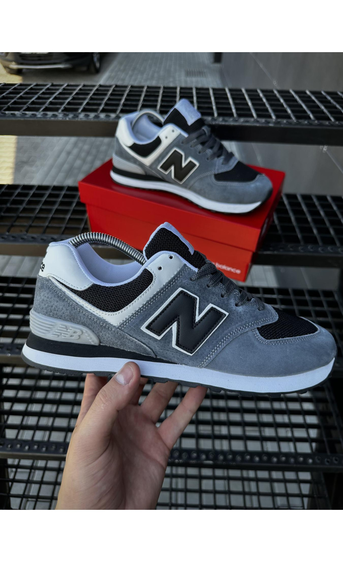 Чоловічі кросівки  Кросівки new balance (сірі) (574-3)