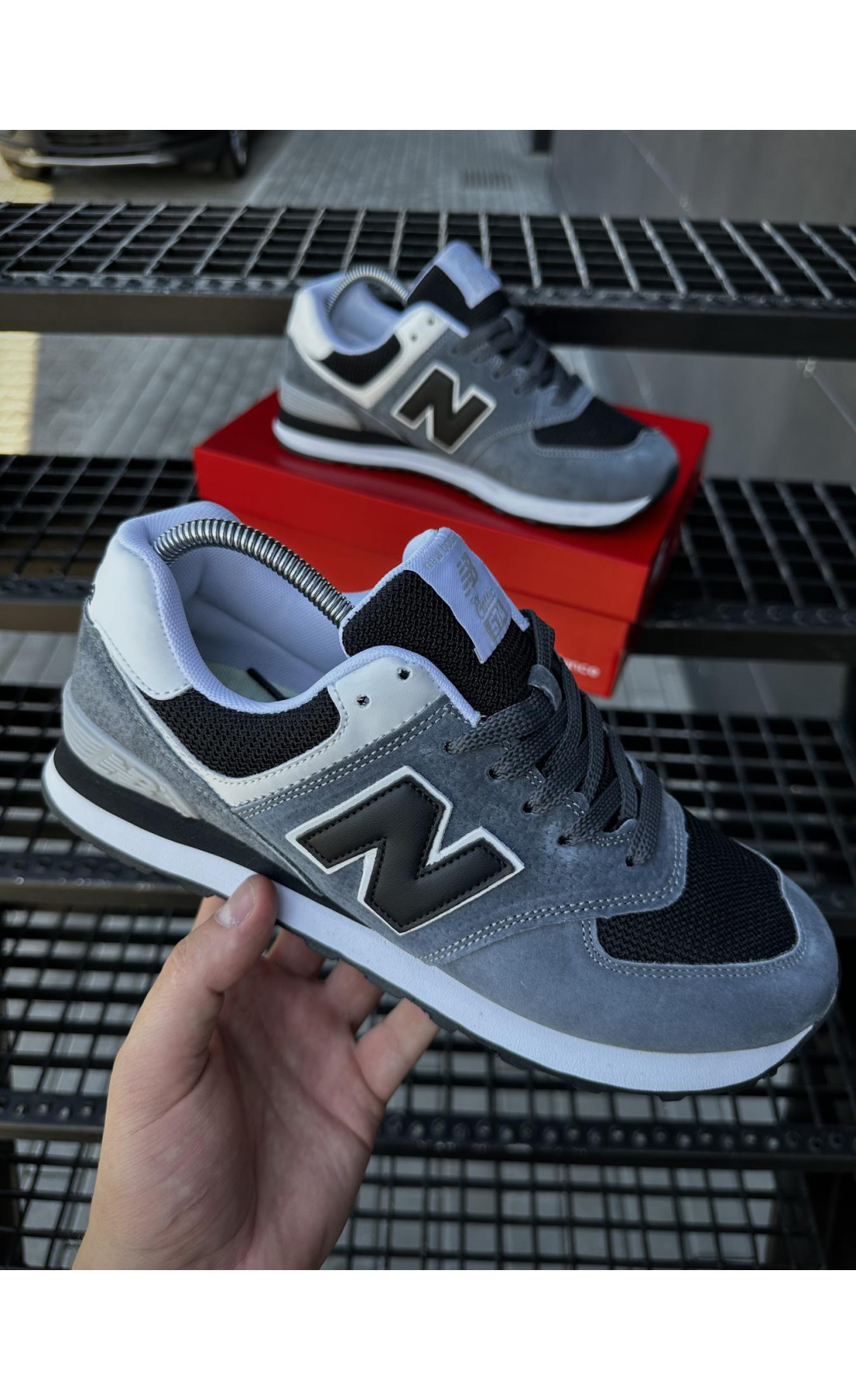 Чоловічі кросівки  Кросівки new balance (сірі) (574-3)