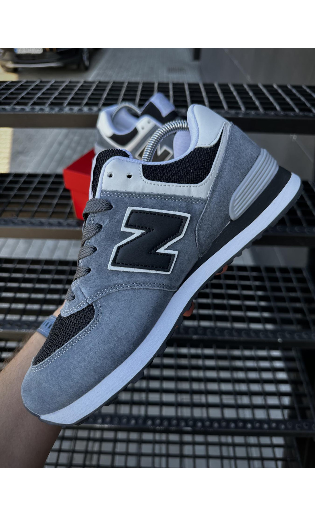 Чоловічі кросівки  Кросівки new balance (сірі) (574-3)
