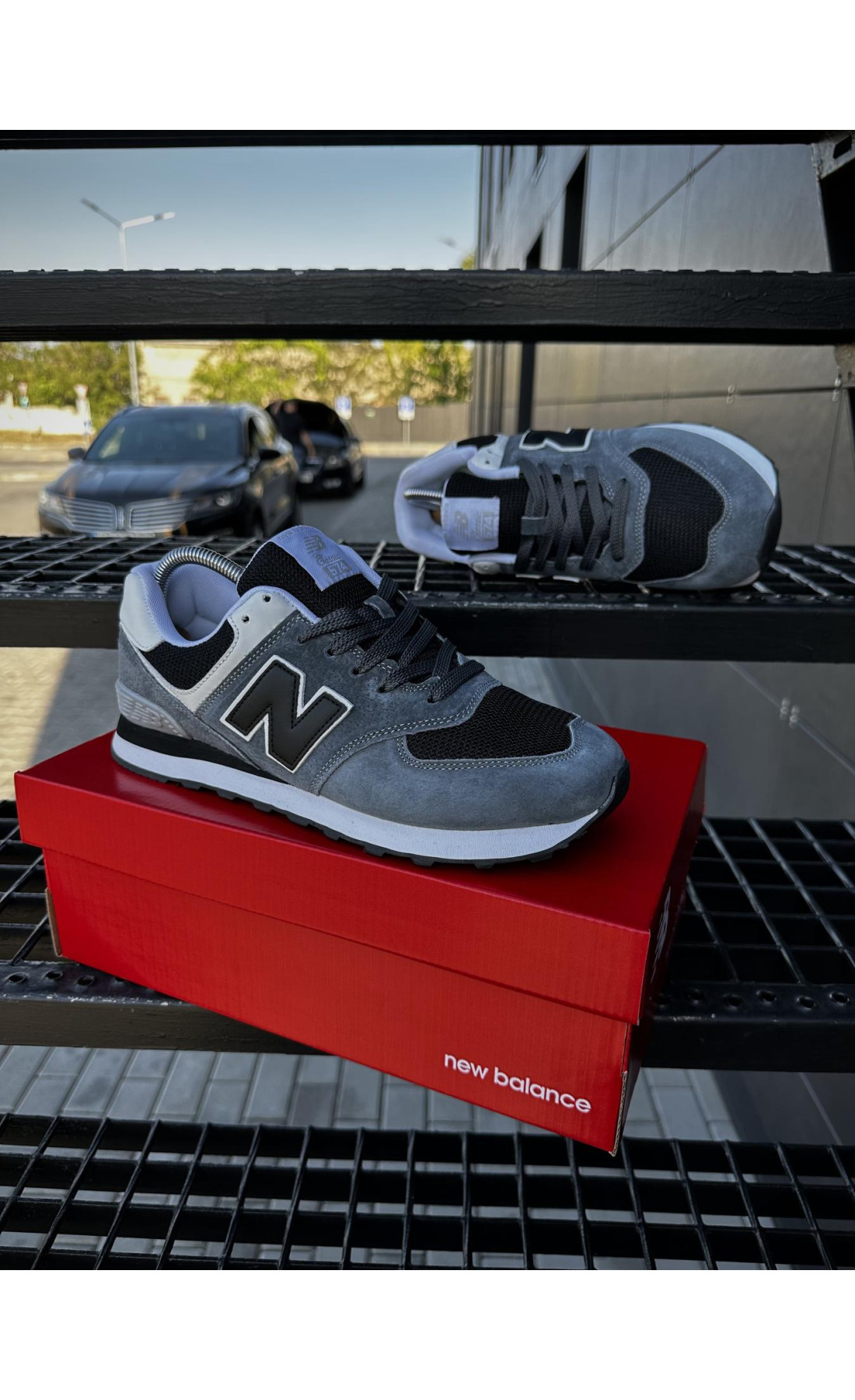 Чоловічі кросівки  Кросівки new balance (сірі) (574-3)