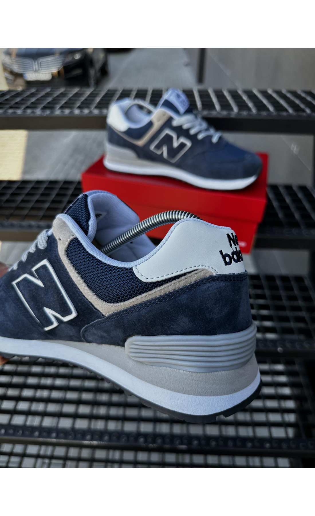 Чоловічі кросівки  Кросівки new balance (сині) (574-13)