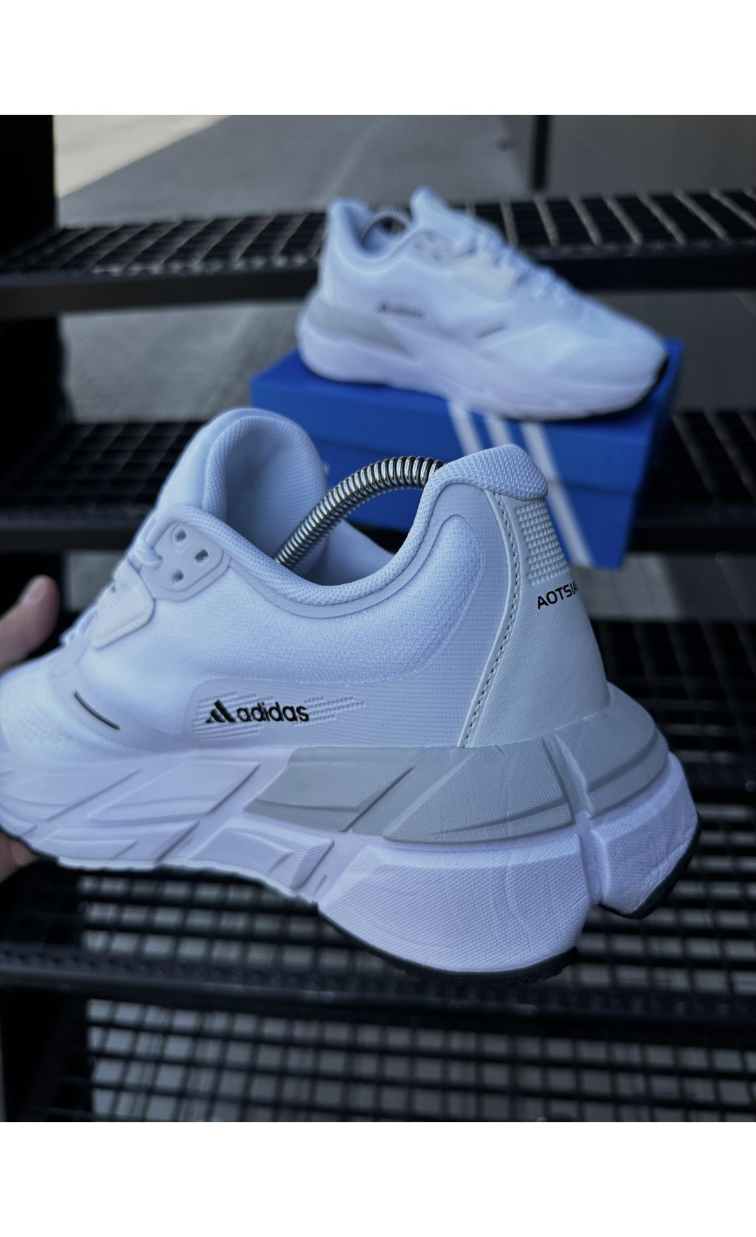 Чоловічі кросівки  Кросівки adidas adistar . (білі) (5539-1)