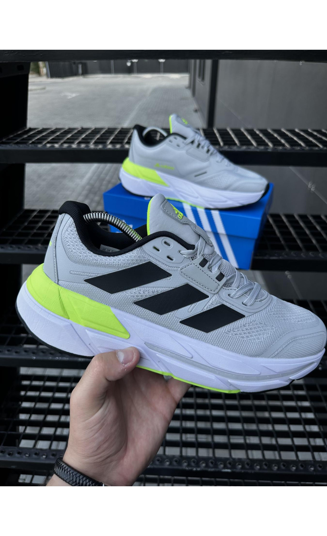Чоловічі кросівки  Кросівки adidas adistar . (світло сірі) (5539-3)