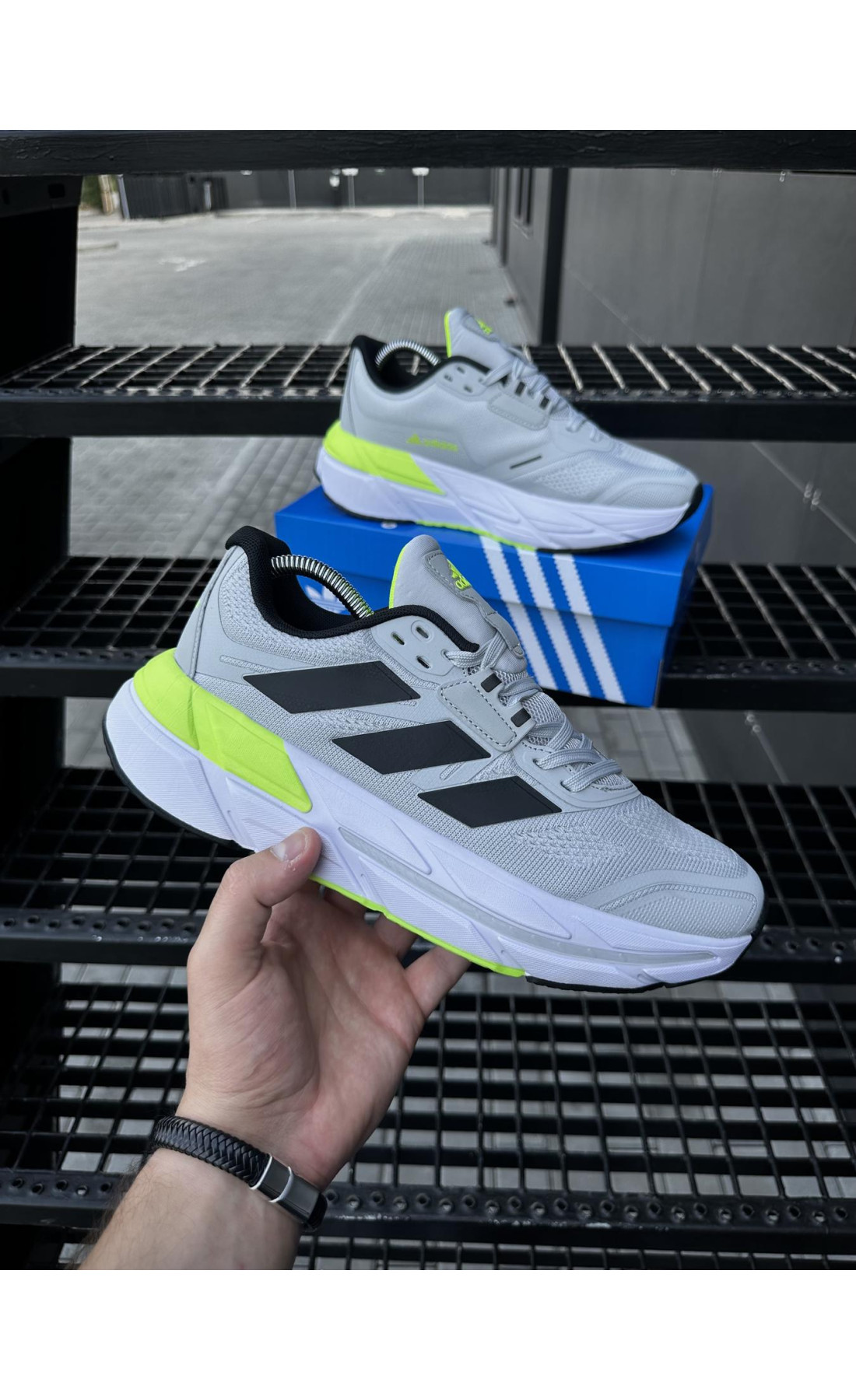 Чоловічі кросівки  Кросівки adidas adistar . (світло сірі) (5539-3)
