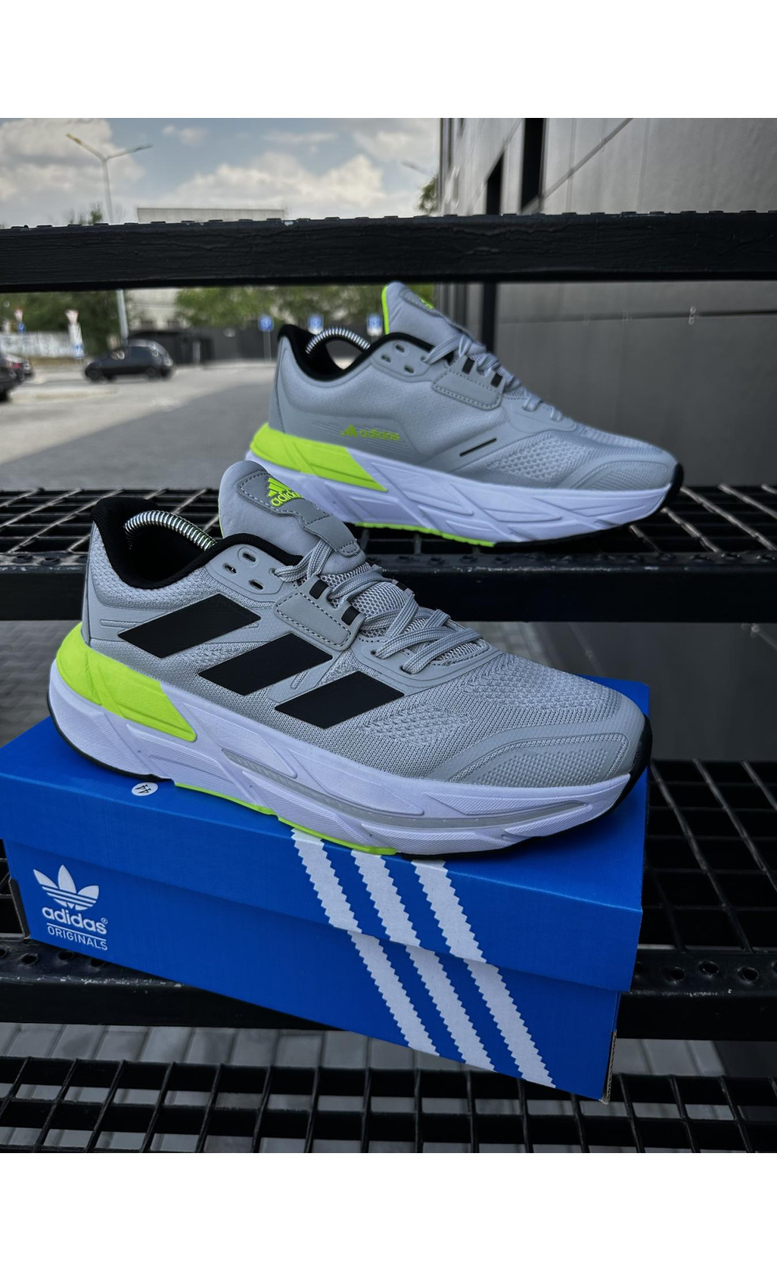 Чоловічі кросівки  Кросівки adidas adistar . (світло сірі) (5539-3)