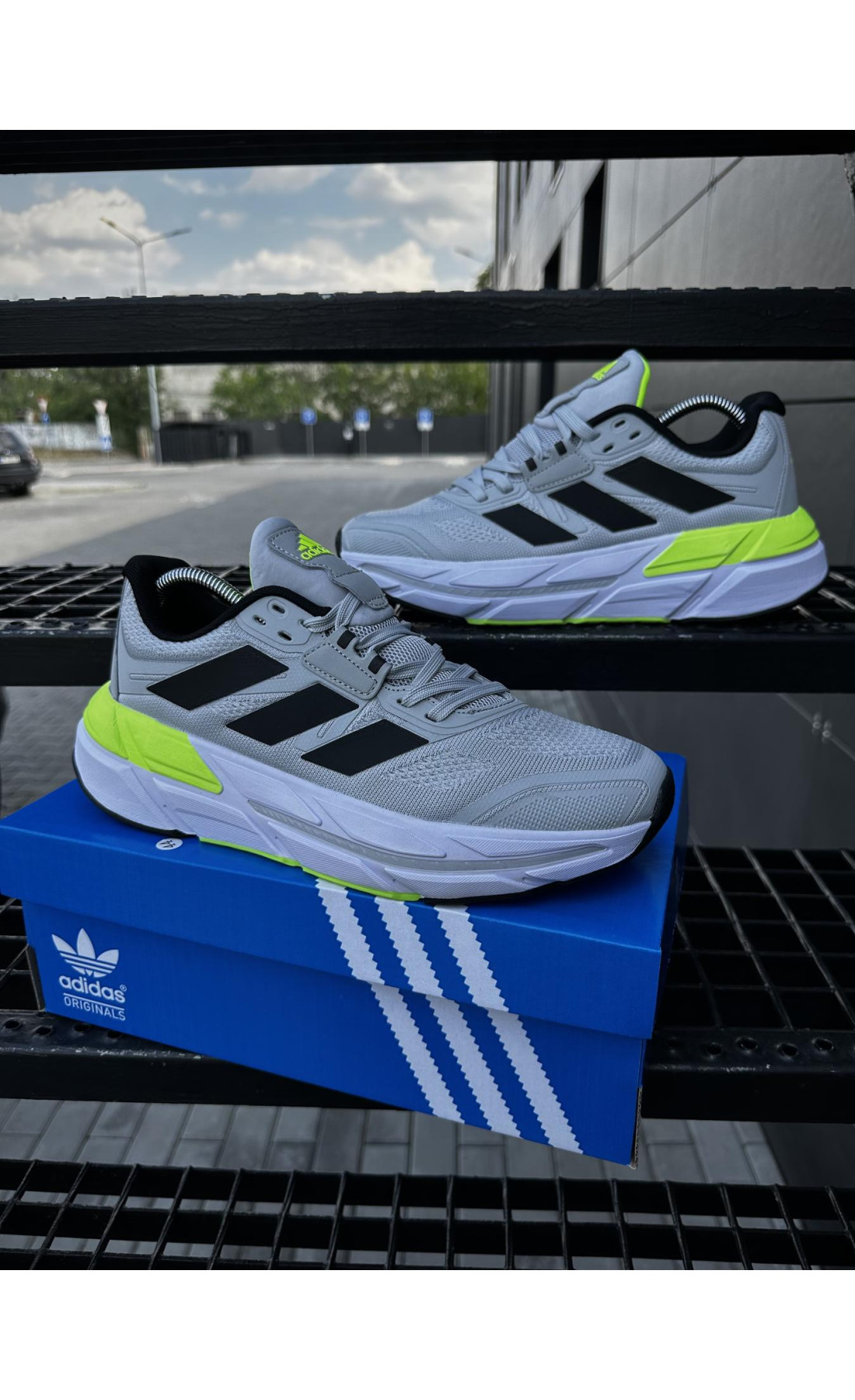 Чоловічі кросівки  Кросівки adidas adistar . (світло сірі) (5539-3)