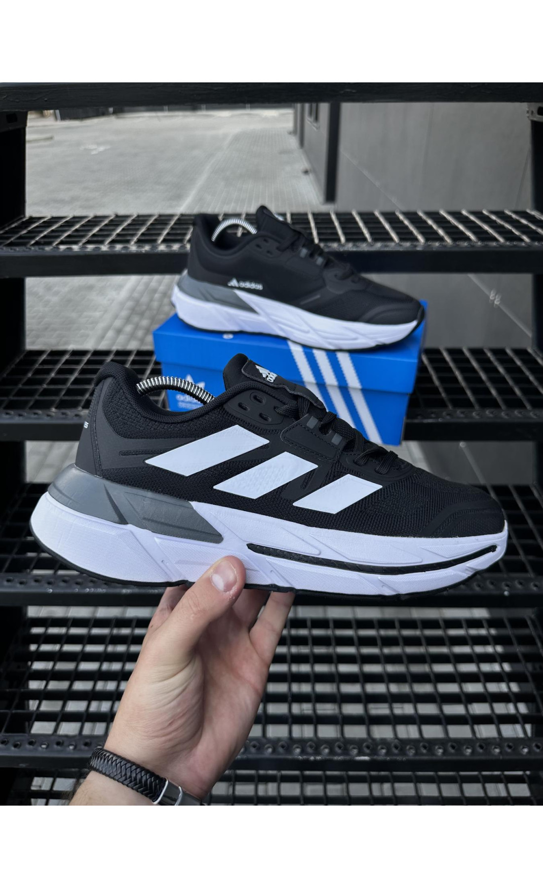 Чоловічі кросівки  Кросівки adidas adistar . (чорні) (5539-5)