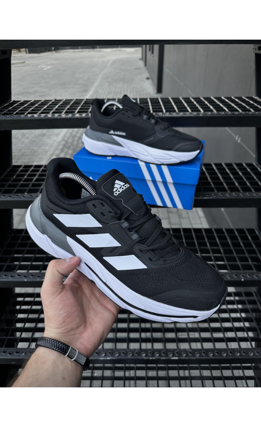 Чоловічі кросівки  Кросівки adidas adistar . (чорні) (5539-5)