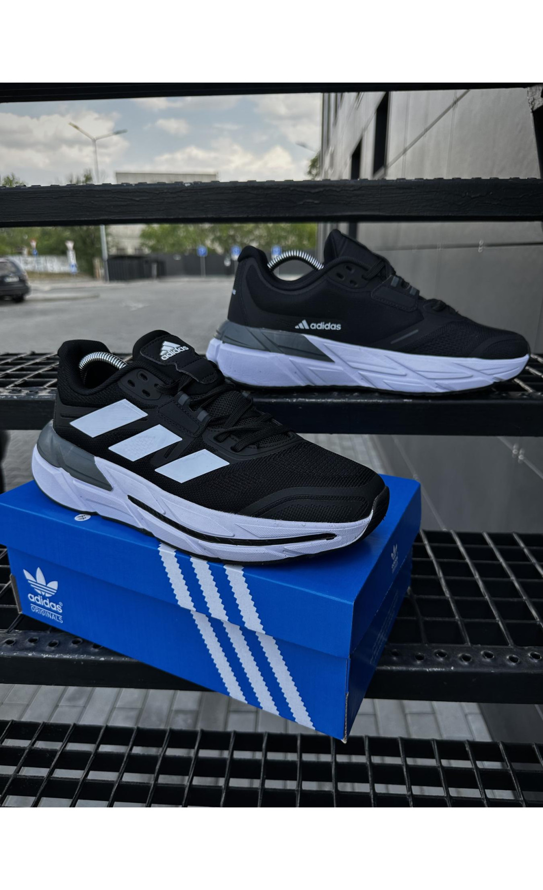 Чоловічі кросівки  Кросівки adidas adistar . (чорні) (5539-5)
