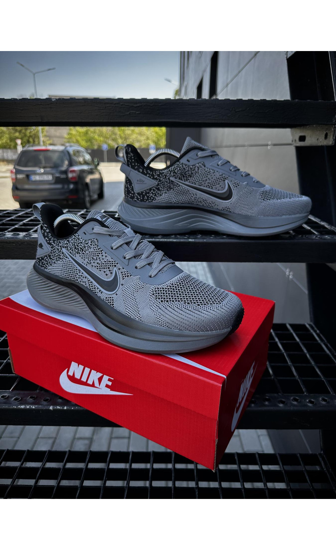 Чоловічі кросівки  Кросівки nike running quest t (темно сірі) (8683-7)