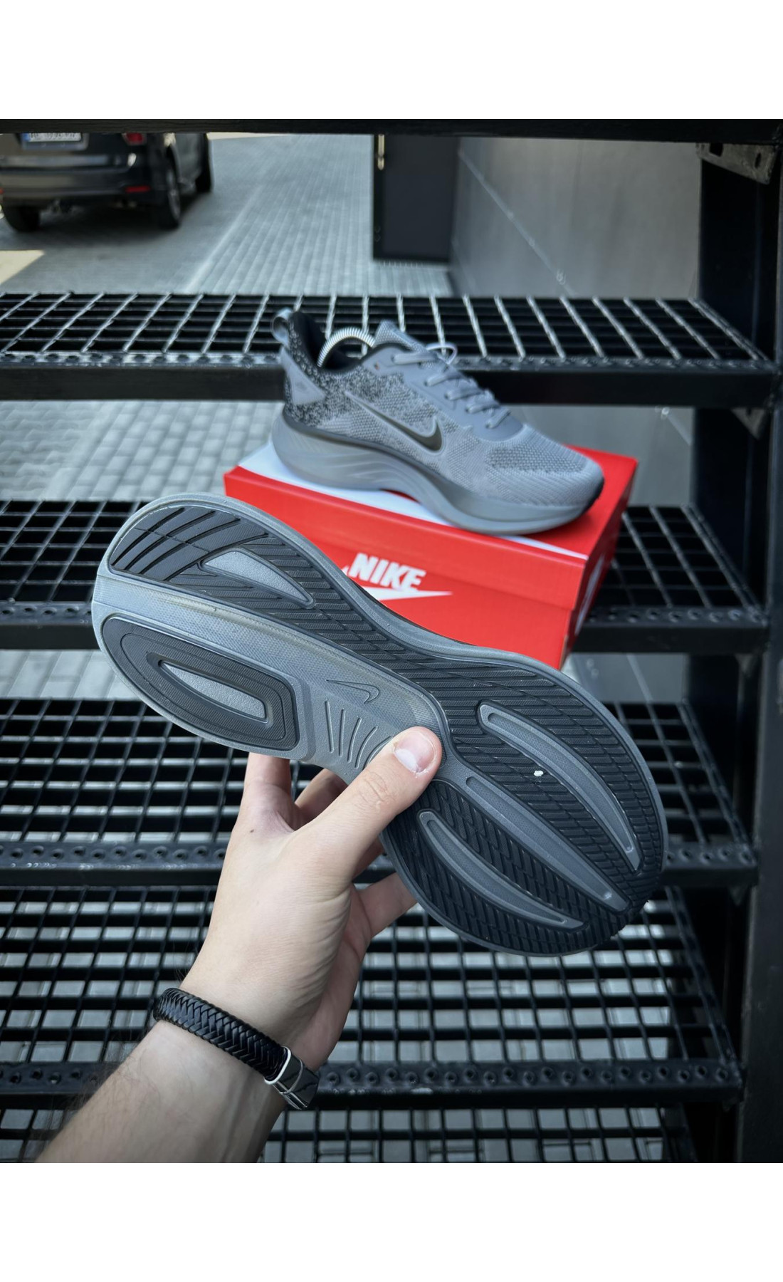 Чоловічі кросівки  Кросівки nike running quest t (темно сірі) (8683-7)