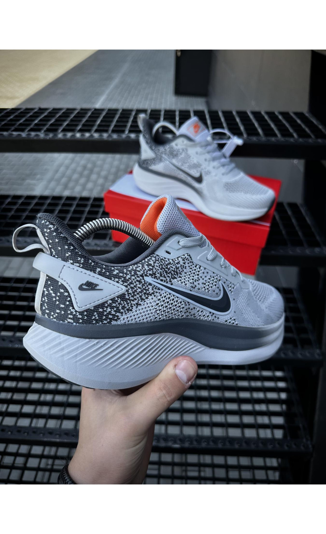 Чоловічі кросівки  Кросівки nike running quest t (світло сірі) (8683-6)