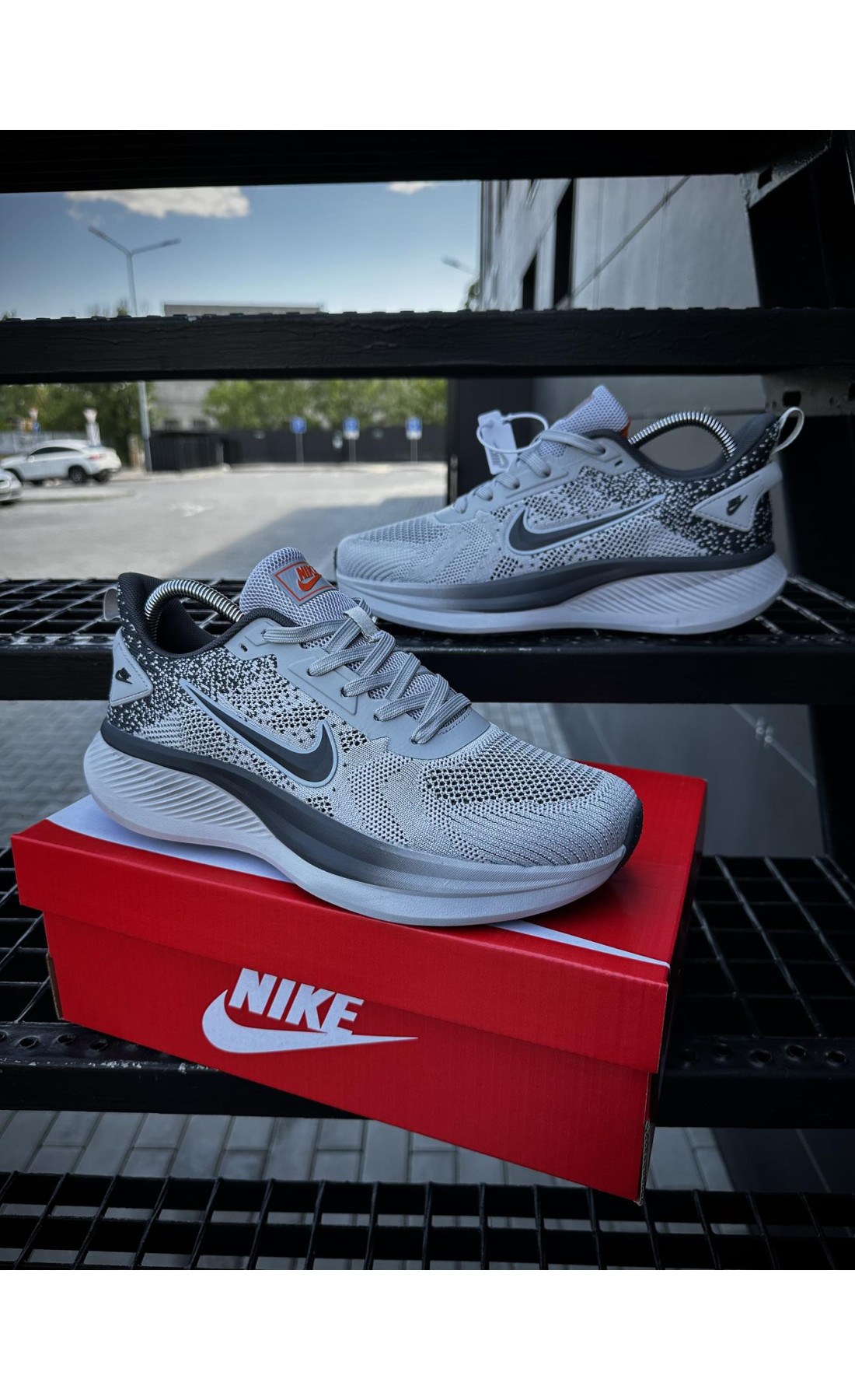 Чоловічі кросівки  Кросівки nike running quest t (світло сірі) (8683-6)