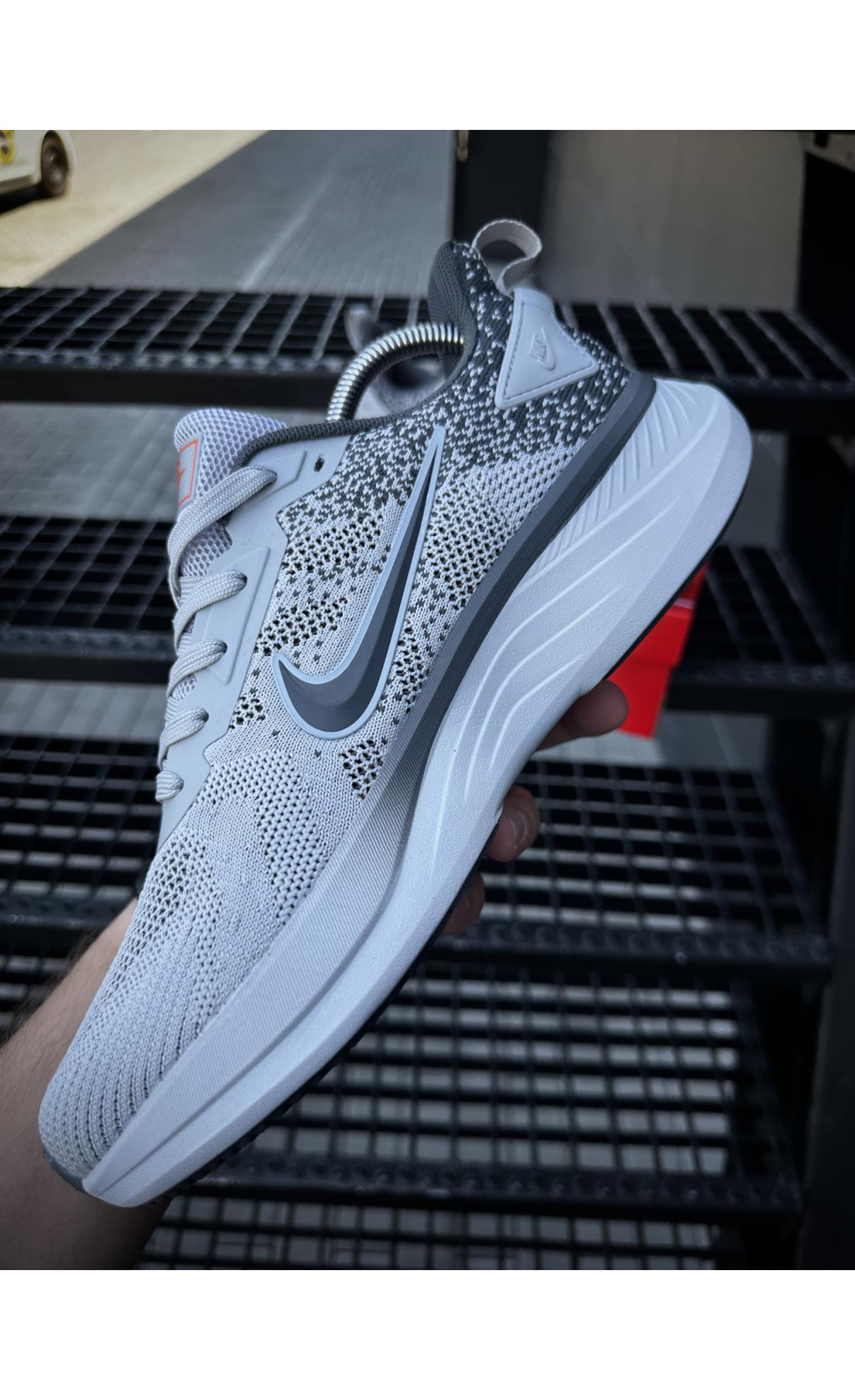 Чоловічі кросівки  Кросівки nike running quest t (світло сірі) (8683-6)