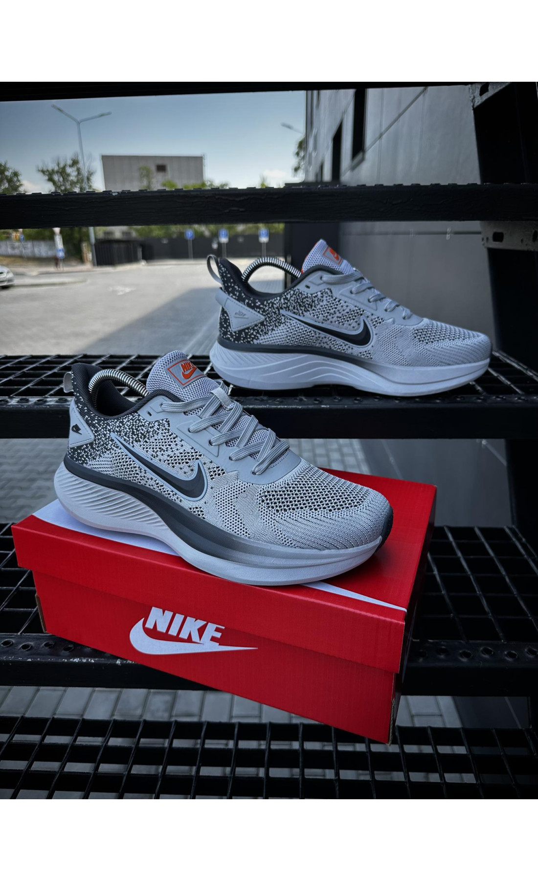 Чоловічі кросівки  Кросівки nike running quest t (світло сірі) (8683-6)