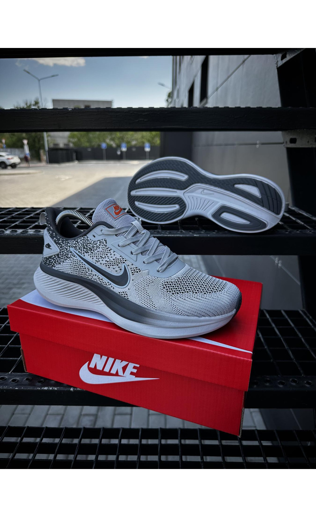 Чоловічі кросівки  Кросівки nike running quest t (світло сірі) (8683-6)