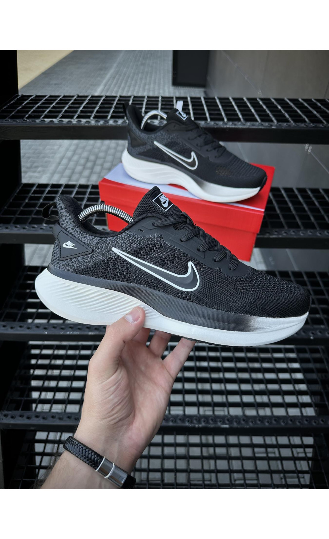 Чоловічі кросівки  Кросівки nike running quest t (чорні) (8683-2)