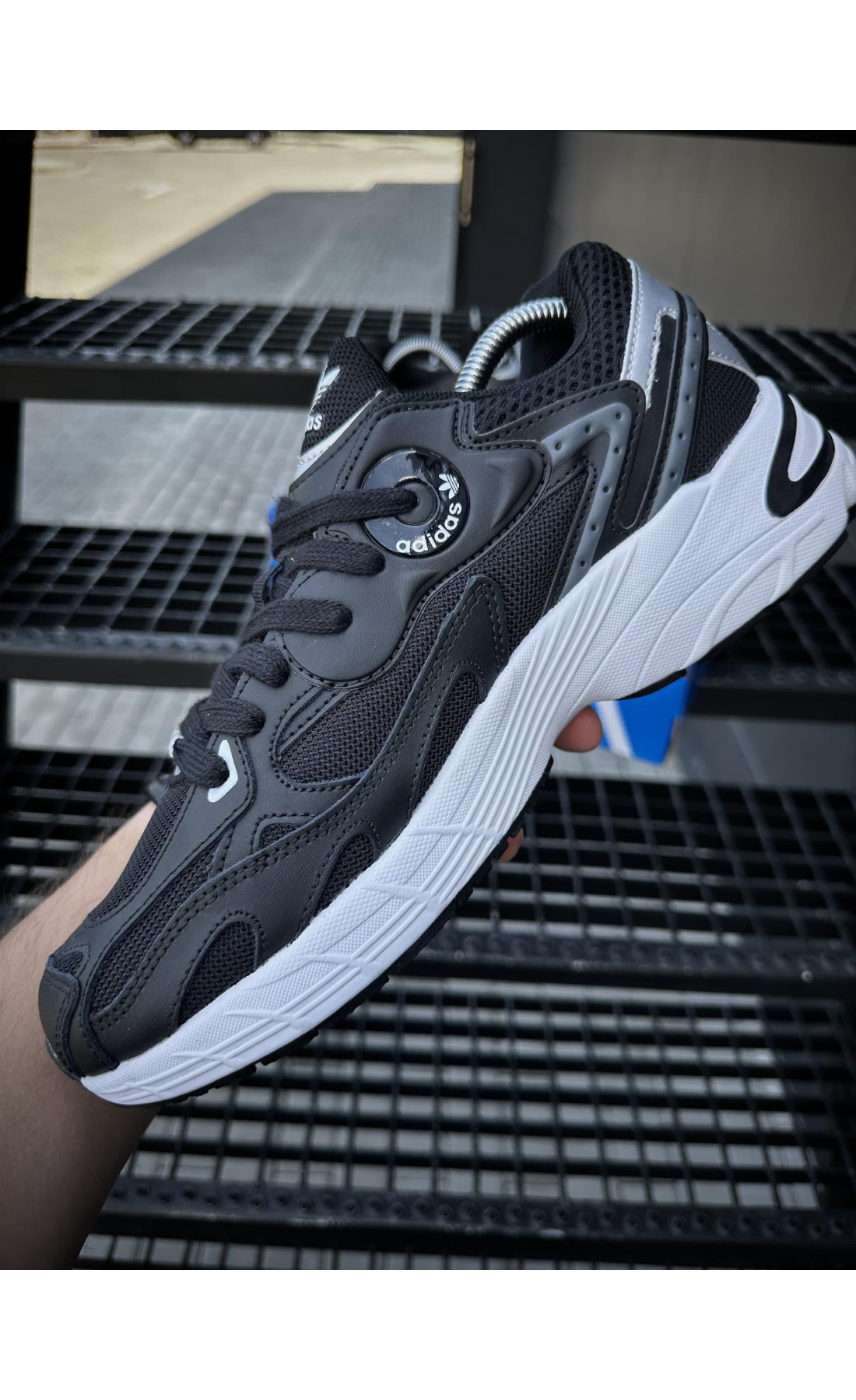 Чоловічі кросівки  Кросівки adidas astir (чорно-білі) (5459-5)