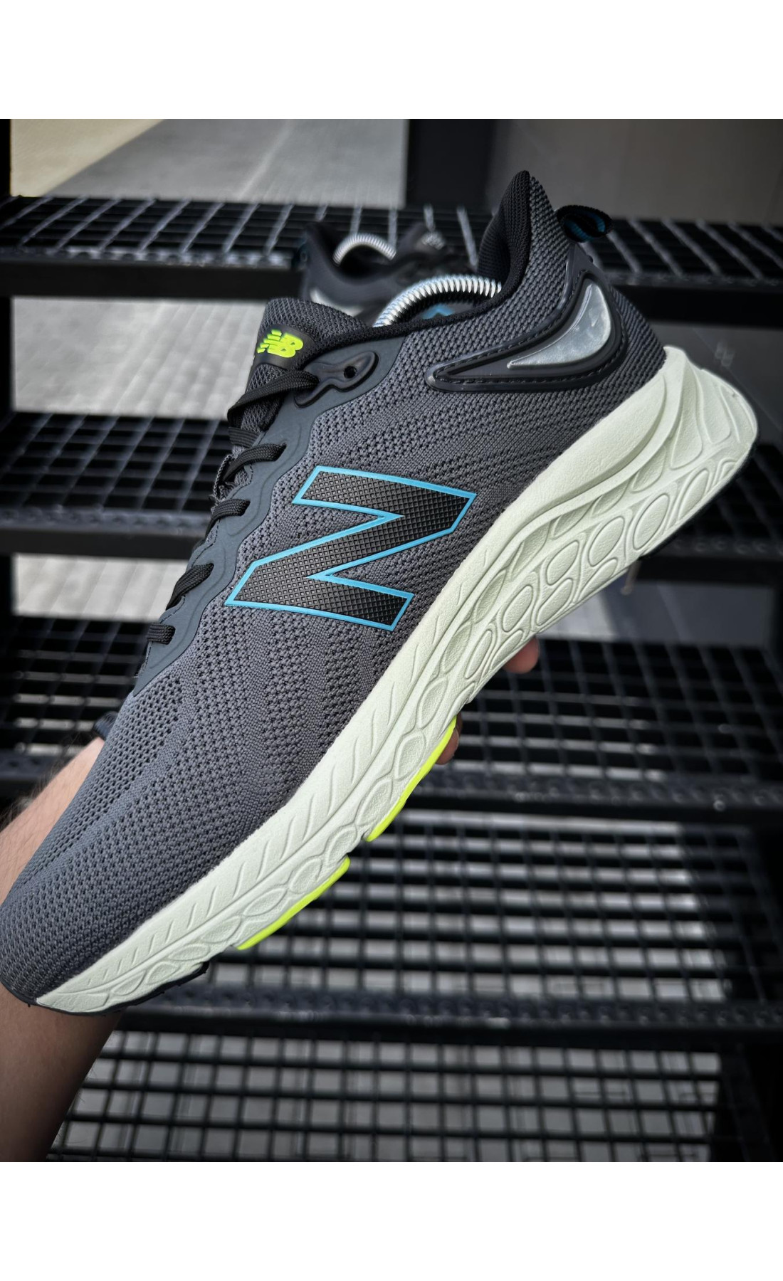 Чоловічі кросівки  Кросівки new balance fresh foam (темно-сірі) (832-2)