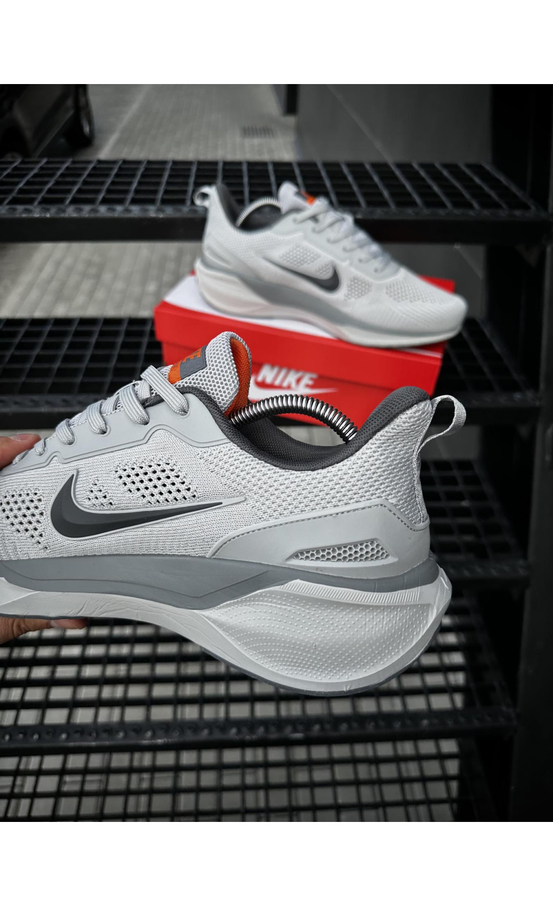 Чоловічі кросівки  Кросівки nike air zoom x react, сірі (687-4)