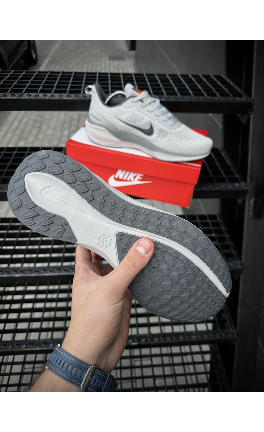 Чоловічі кросівки  Кросівки nike air zoom x react, сірі (687-4)