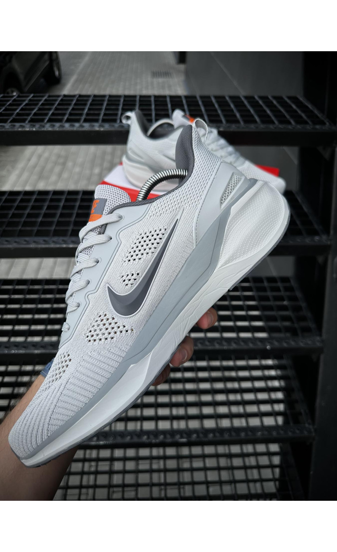 Чоловічі кросівки  Кросівки nike air zoom x react, сірі (687-4)