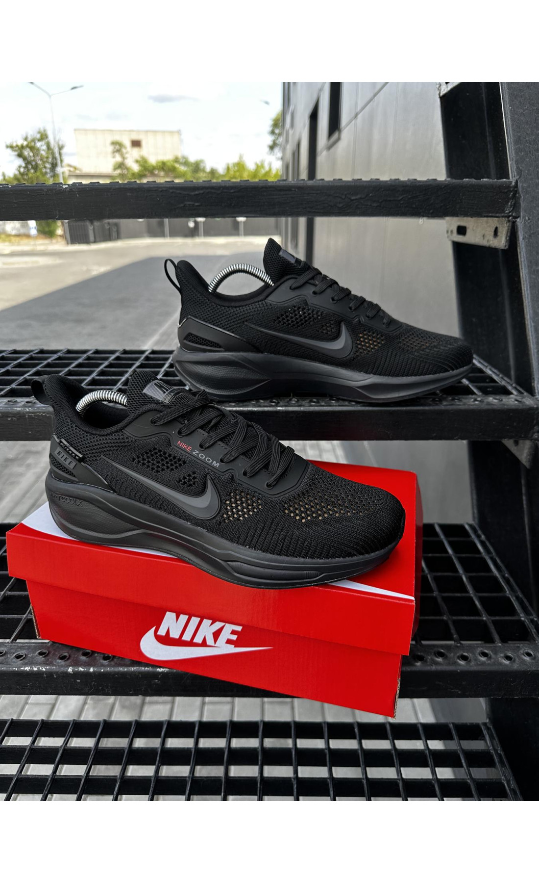 Чоловічі кросівки  Кросівки nike air zoom x react, чорні (687-1)